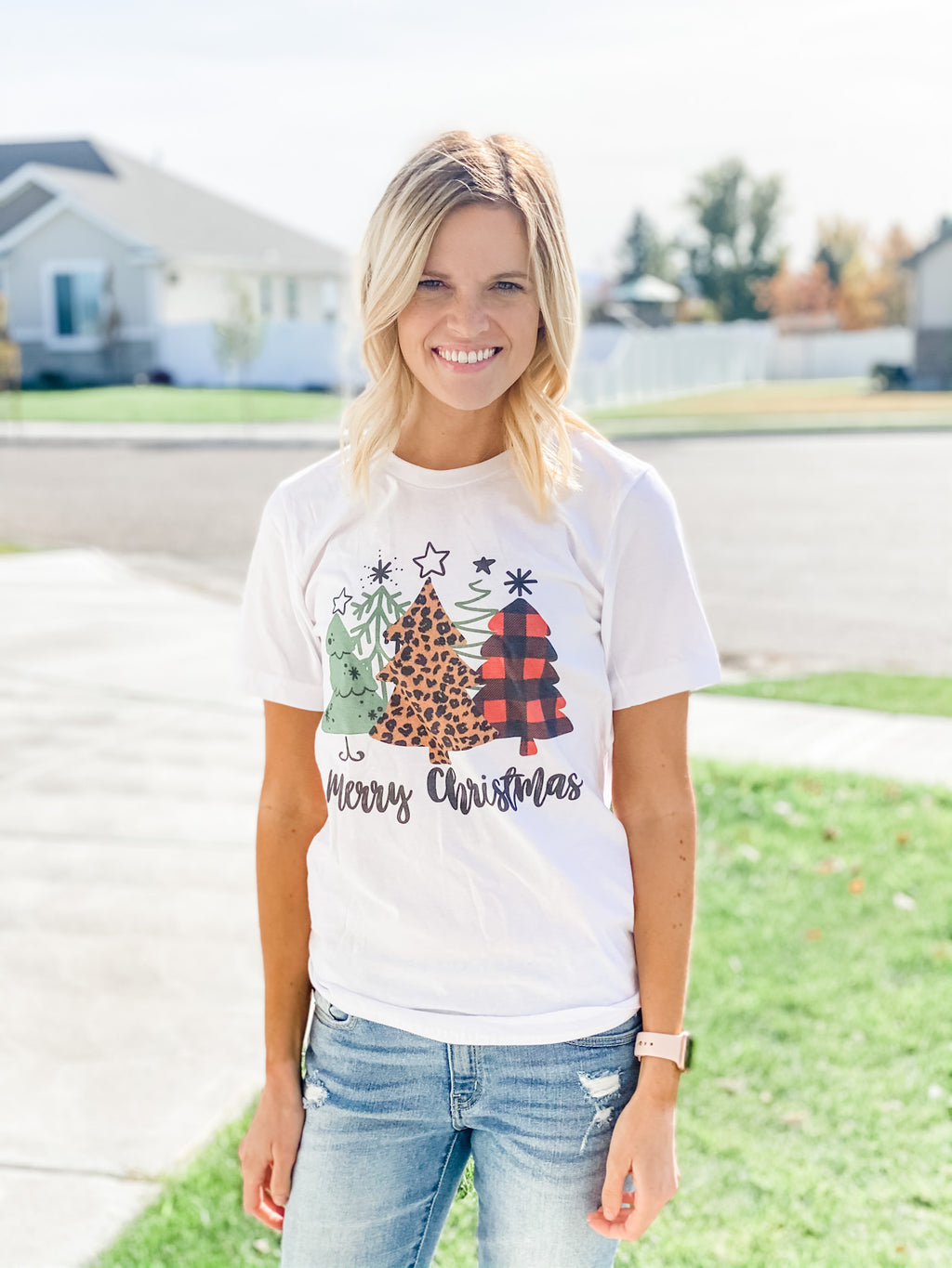 Christmas Tree Tee - Black Feather Boutique