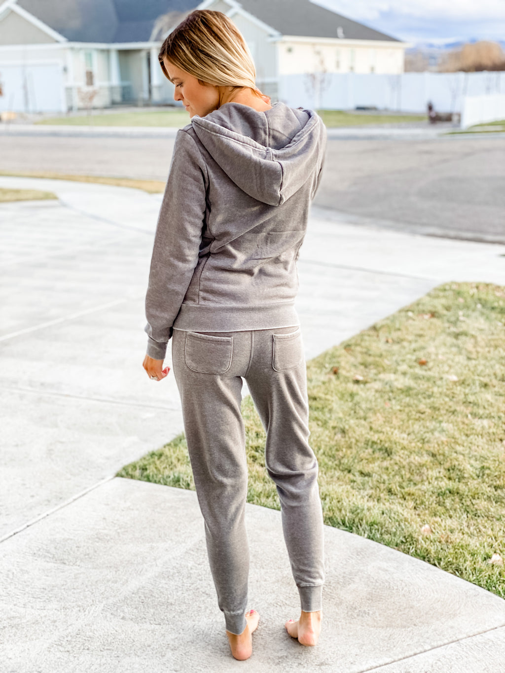 Alexis Joggers Heather Grey - Black Feather Boutique
