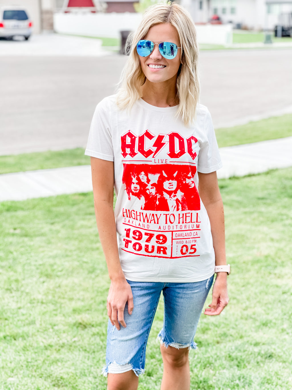 ACDC Concert Tee - Black Feather Boutique