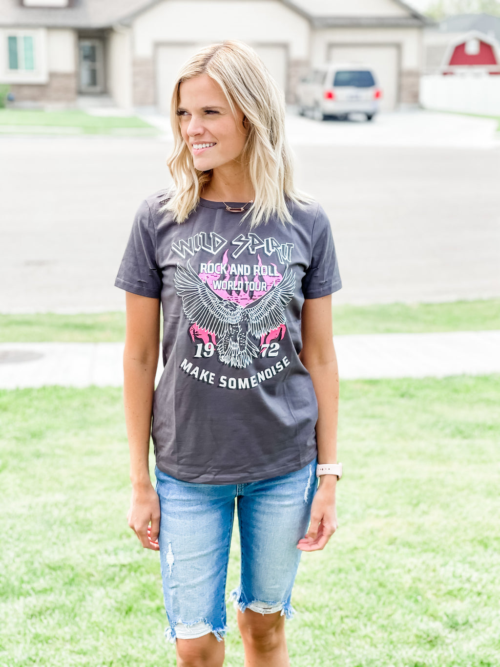 Rock 'n Roll Band Tee - Black Feather Boutique