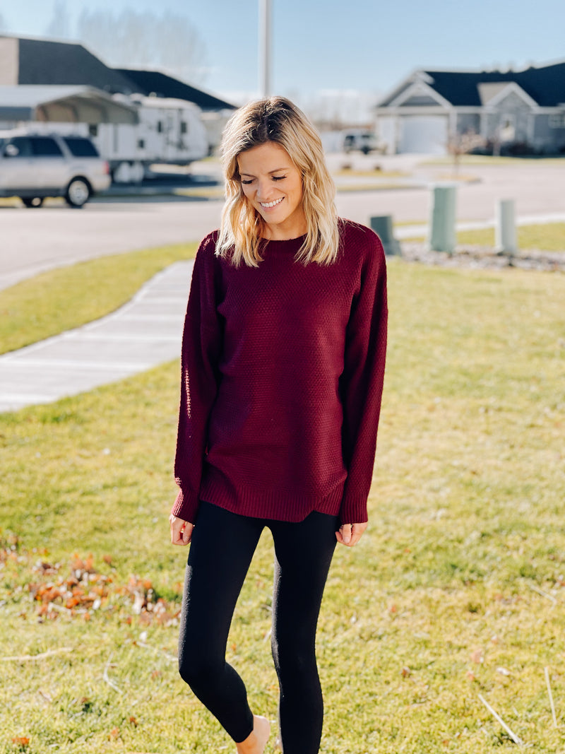 Selene in Dark Burgundy